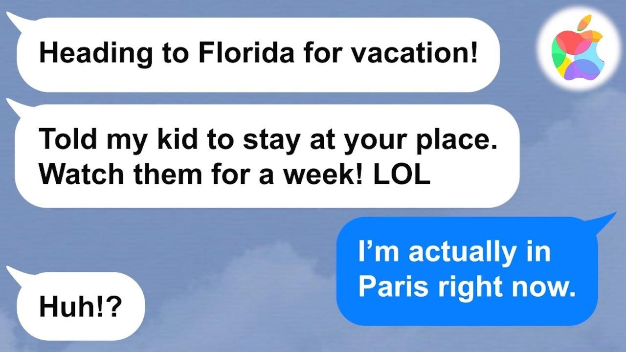 【Apple】My nasty neighbor left her child with me to babysit, while she went on vacation without her!