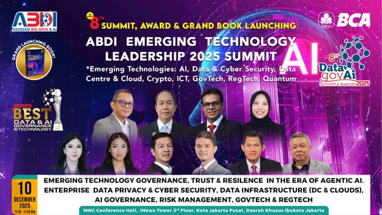 ABDI EMERGING TECHNOLOGY LEADERSHIP 2025 SUMMIT - RABU, 10 DESEMBER 2025 (INEWS TOWER - JAKARTA)