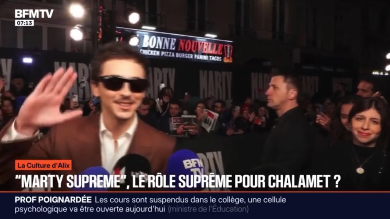 Timothée Chalamet Marty Supreme AVP au Grand Rex04/02/2026 