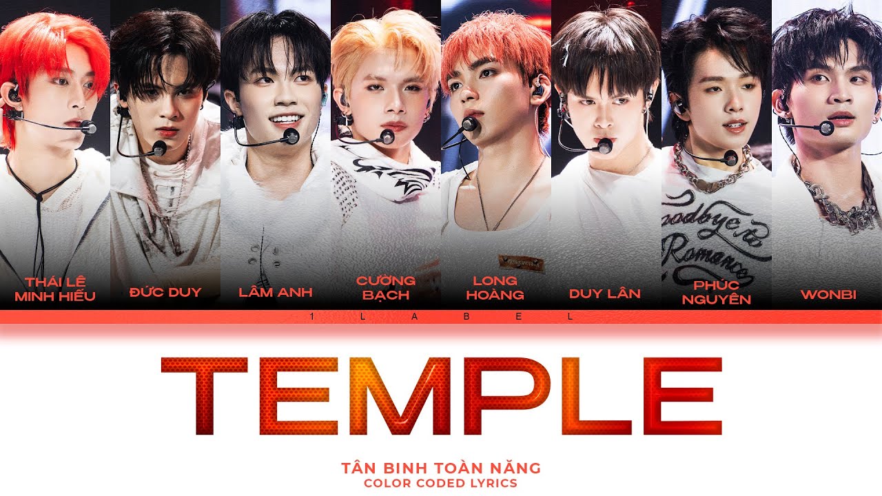 TEMPLE - TÂN BINH THĂNG CẤP (Color Coded Lyrics) | CHUNG KẾT 2 - TÂN BINH TOÀN NĂNG 2025