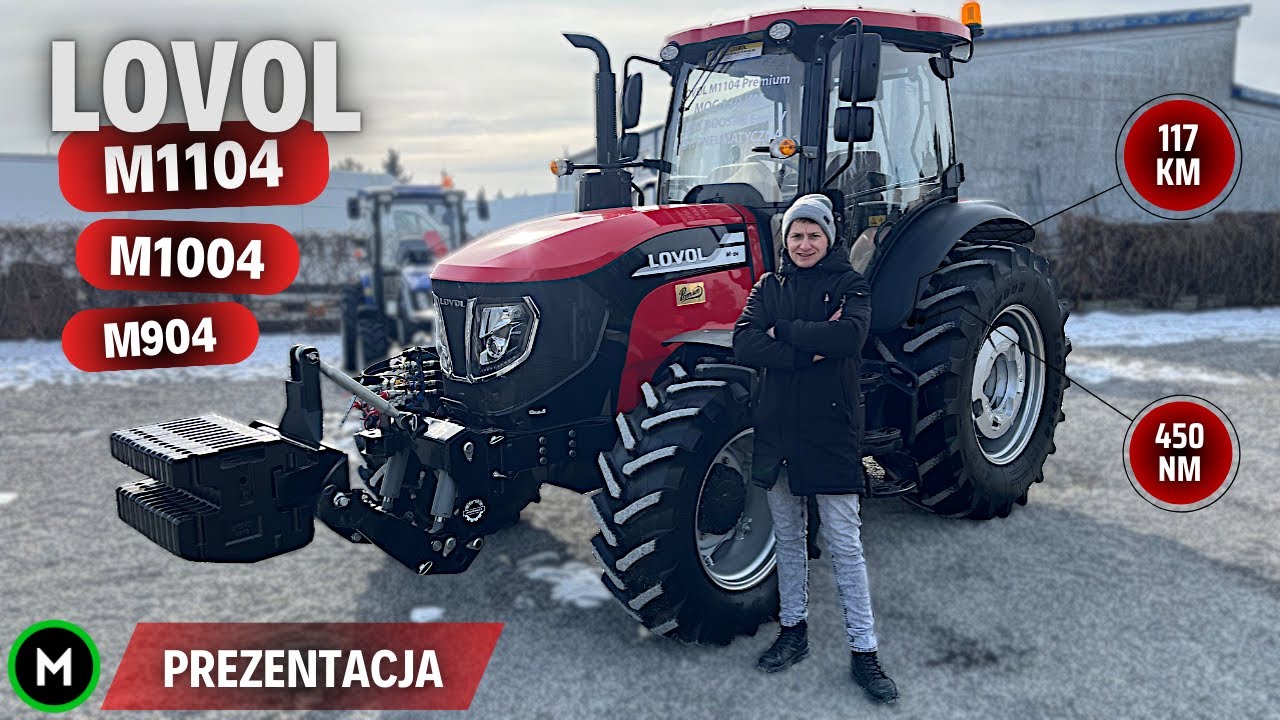 LOVOL M1104 - maszyna powyżej 100 KM prosto z Chin | Prezentacja / test ciągnika [PL / ENG]