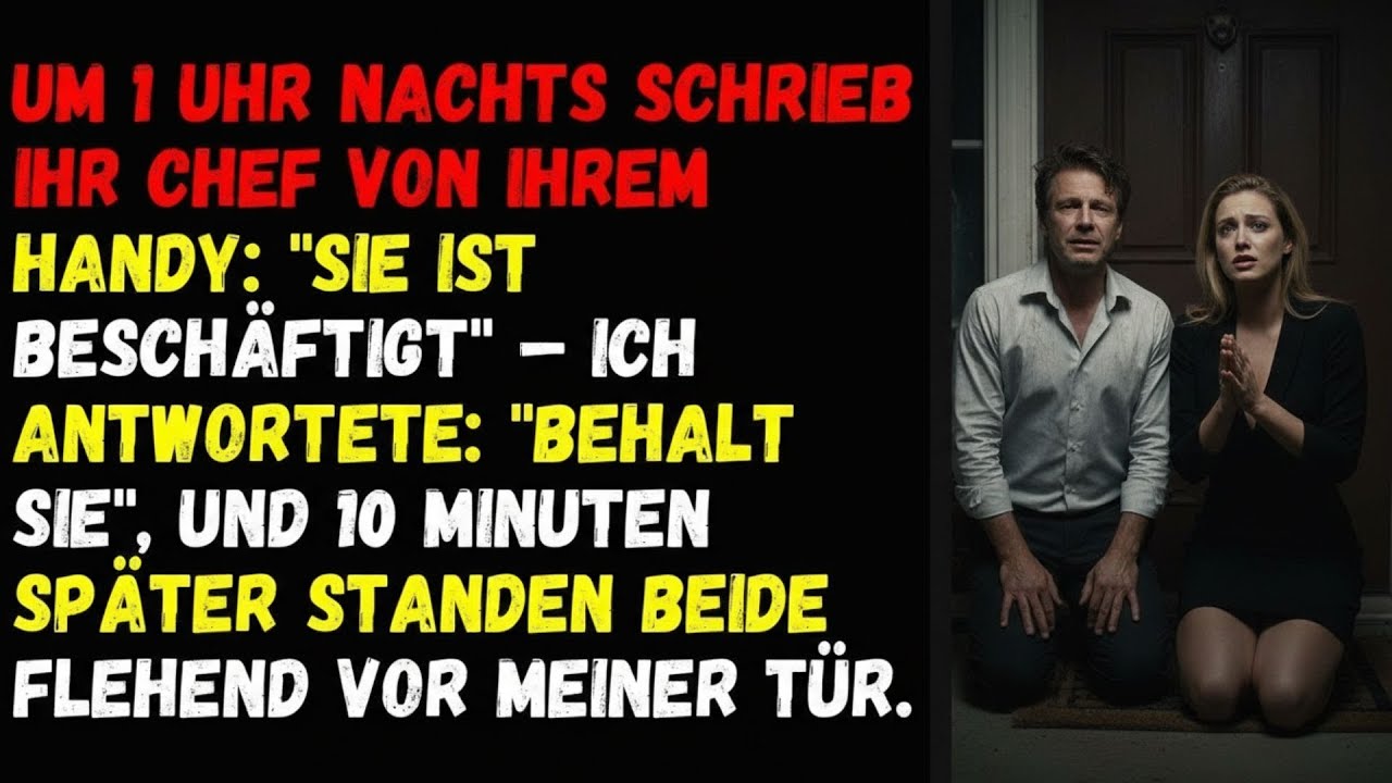 🦋Um 1 Uhr nachts schrieb ihr Chef von ihrem Handy   Sie ist beschäftigt  – ich antwortete🦋