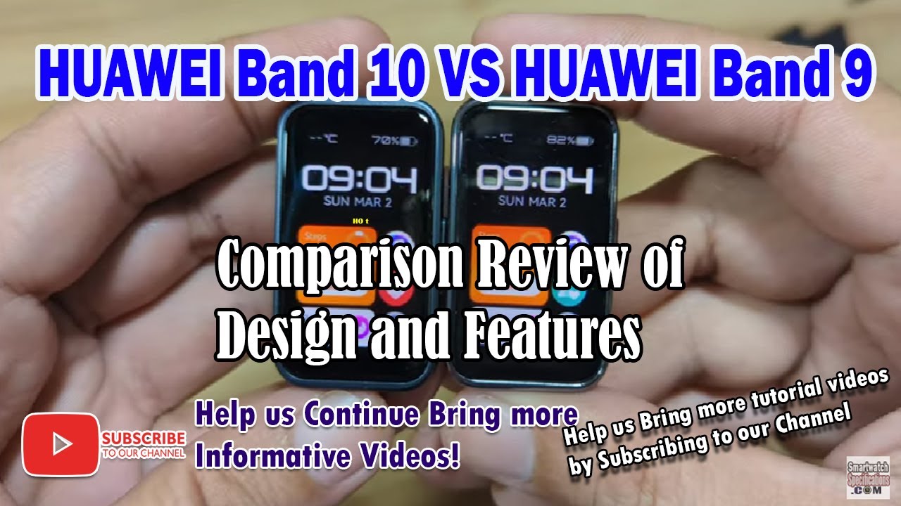HUAWEI Band 10 против HUAWEI Band 9 — сравнительный обзор дизайна и функций #Huawei