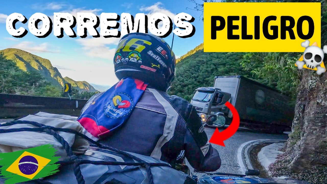 💥 [Casi chocamos] Bajada temida por la SERRA DO RIO DO RASTRO en SIDECAR SC 🇧🇷 C210 Viaje en sidecar