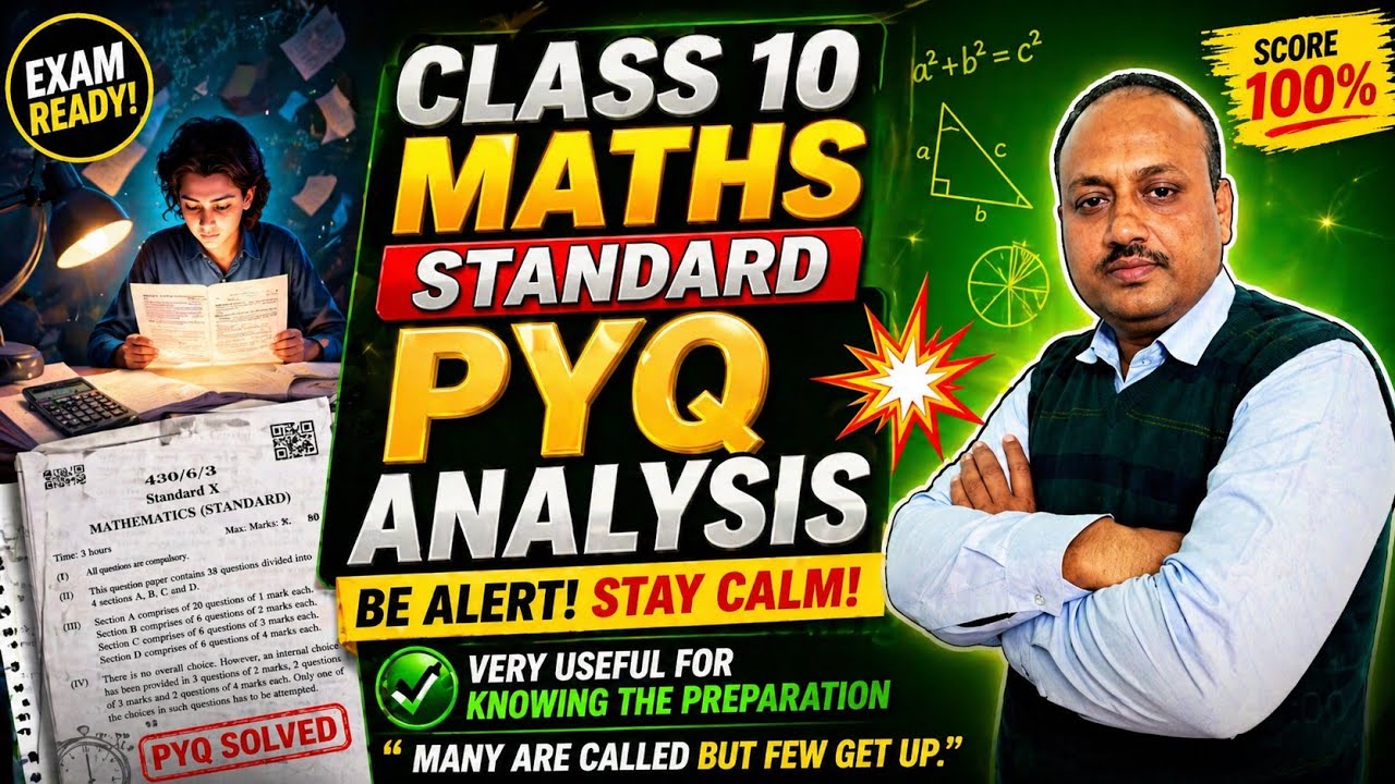 Class 10 CBSE board maths standard previous year question paper analysis