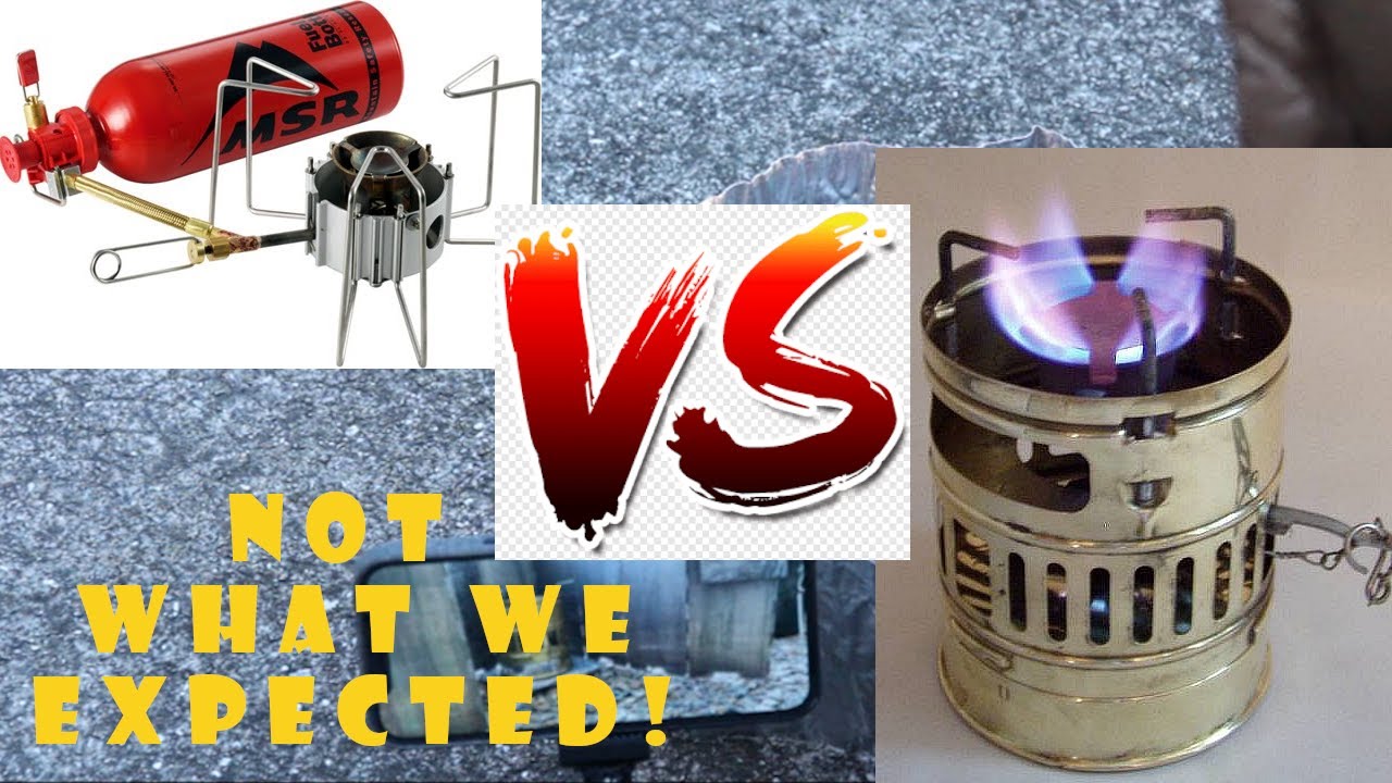 MSR Dragonfly VS. Svea 123r - 1 Liter Boil Test In Cold