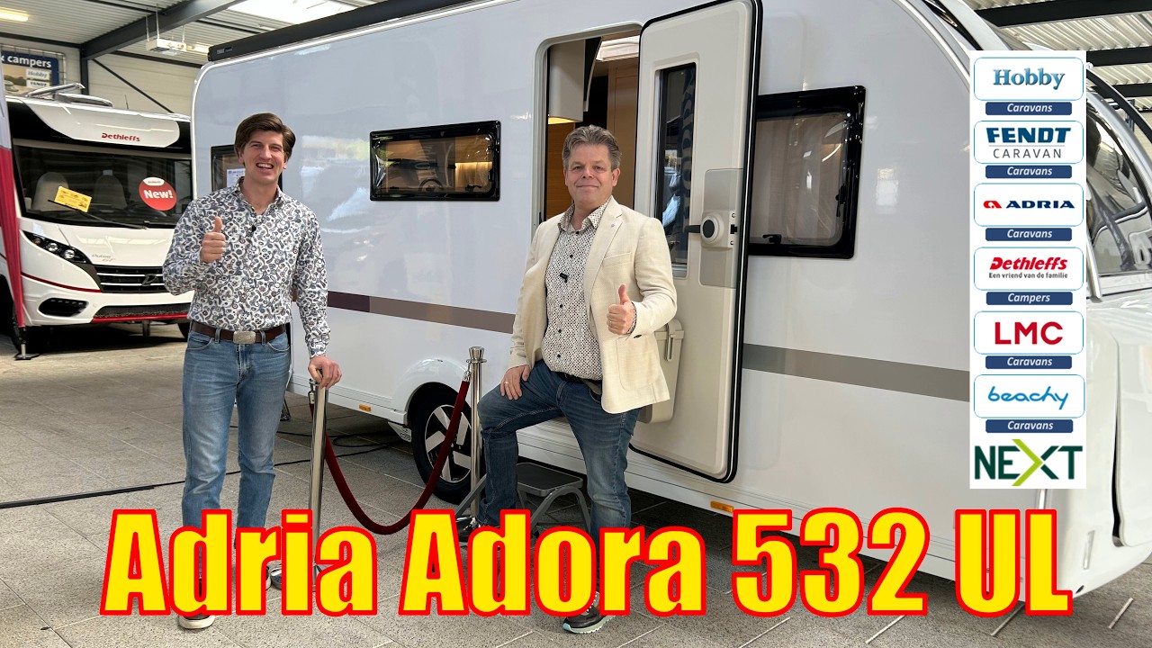 Adria Adora 532 UL nu met 4084,=KORTING bij Meerbeek caravans en campers