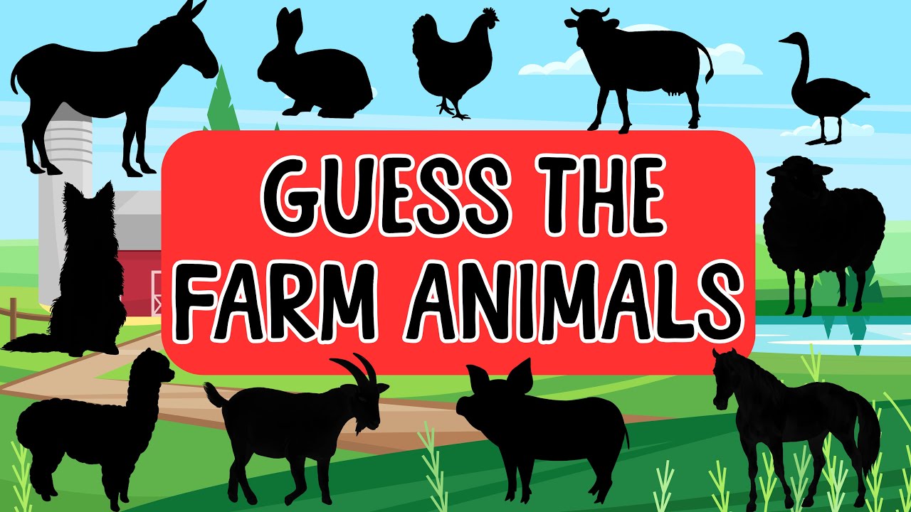 Can YOU Guess the Farm Animal by Its Shadow? 🐄 Fun Animal Quiz for Kids with Fun Facts and Videos!