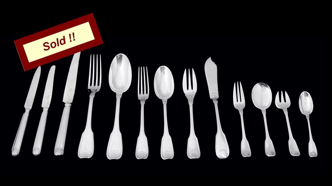 SOLD   Savary 277pc  French Sterling Silver Flatware Set + Storage Chest !