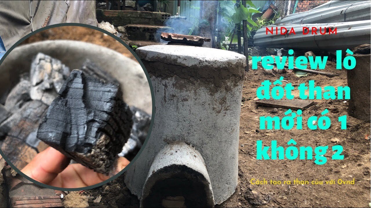 Cách đốt than củi kiểu mới - review lò đốt than mới có một không hai . #nidadrum