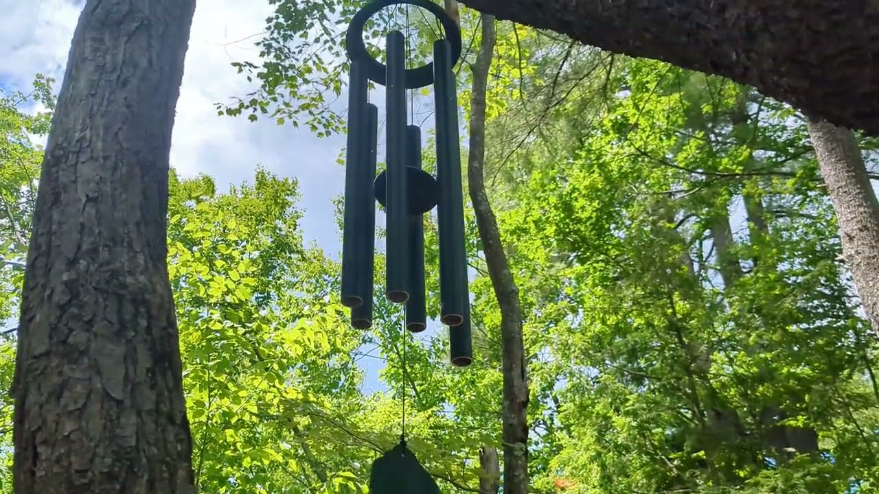 Relaxing wind chime in the summer