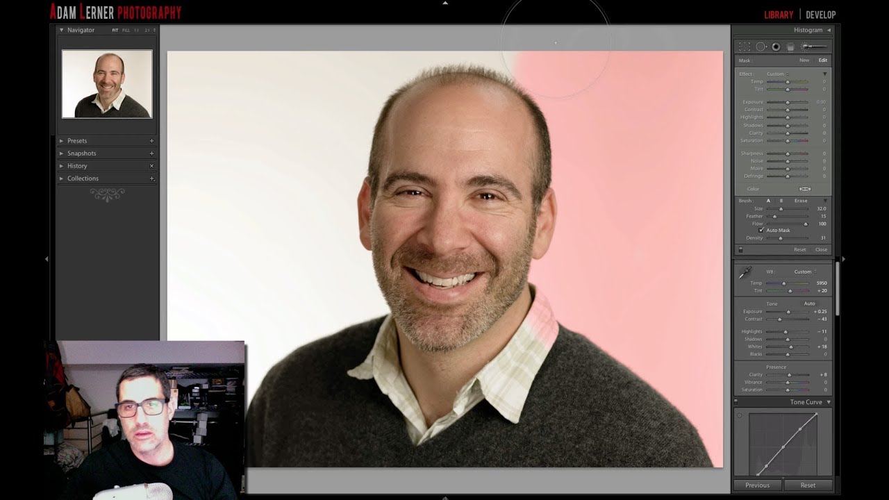 Adobe Lightroom Tips, Lightening the Background
