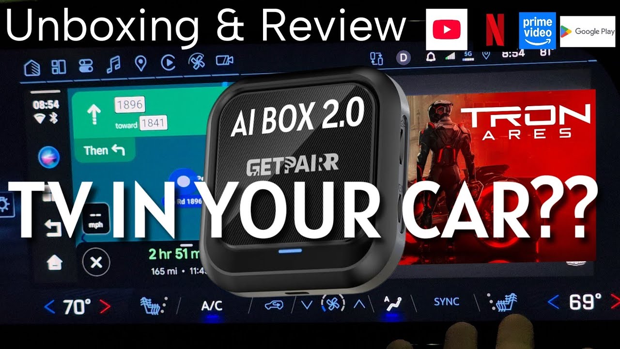 TV While Driving?? Getpairr Ai Box 2.0 Unboxing and Review 