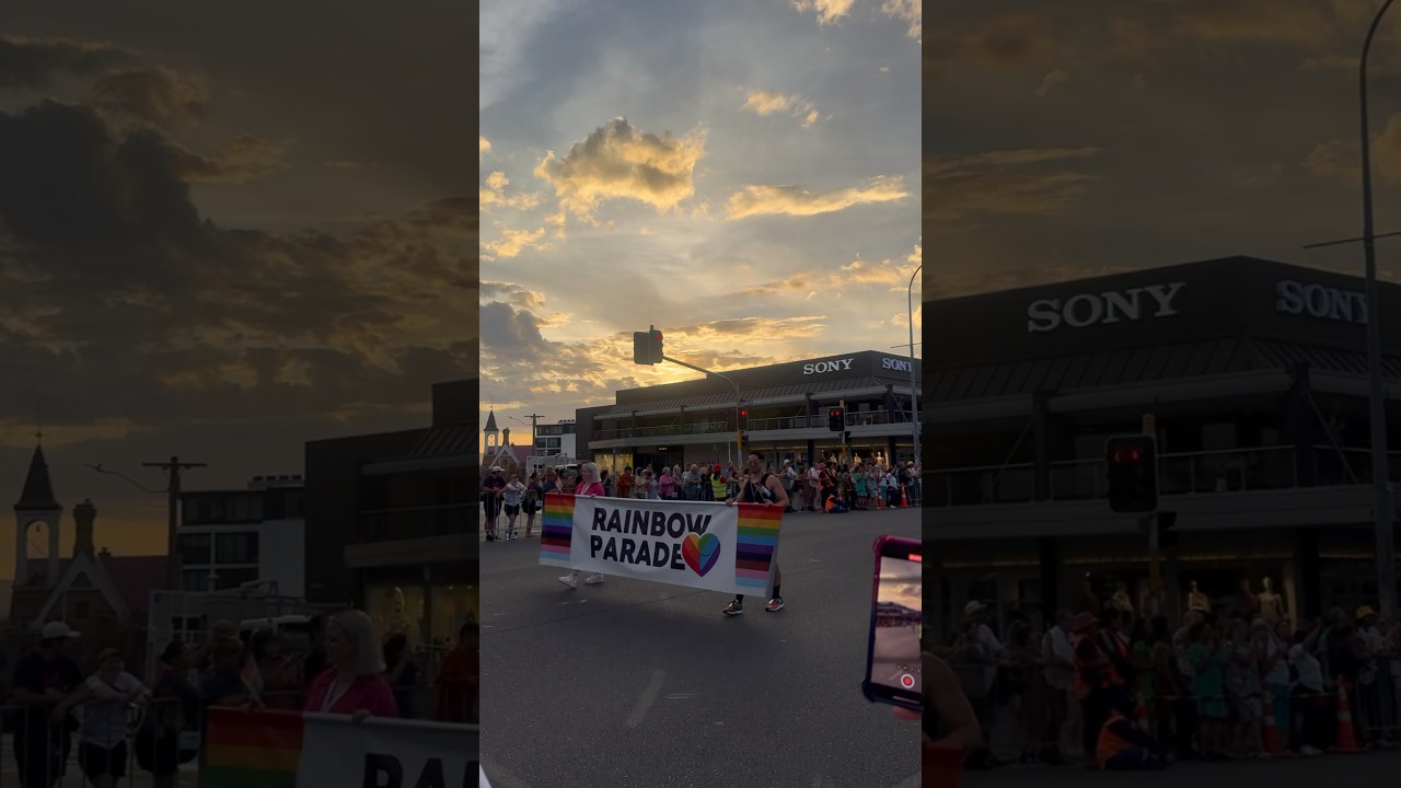 Auckland Rainbow Parade 🙀🌈🌈 starting #shorts #newzealand  #rainbowfriends