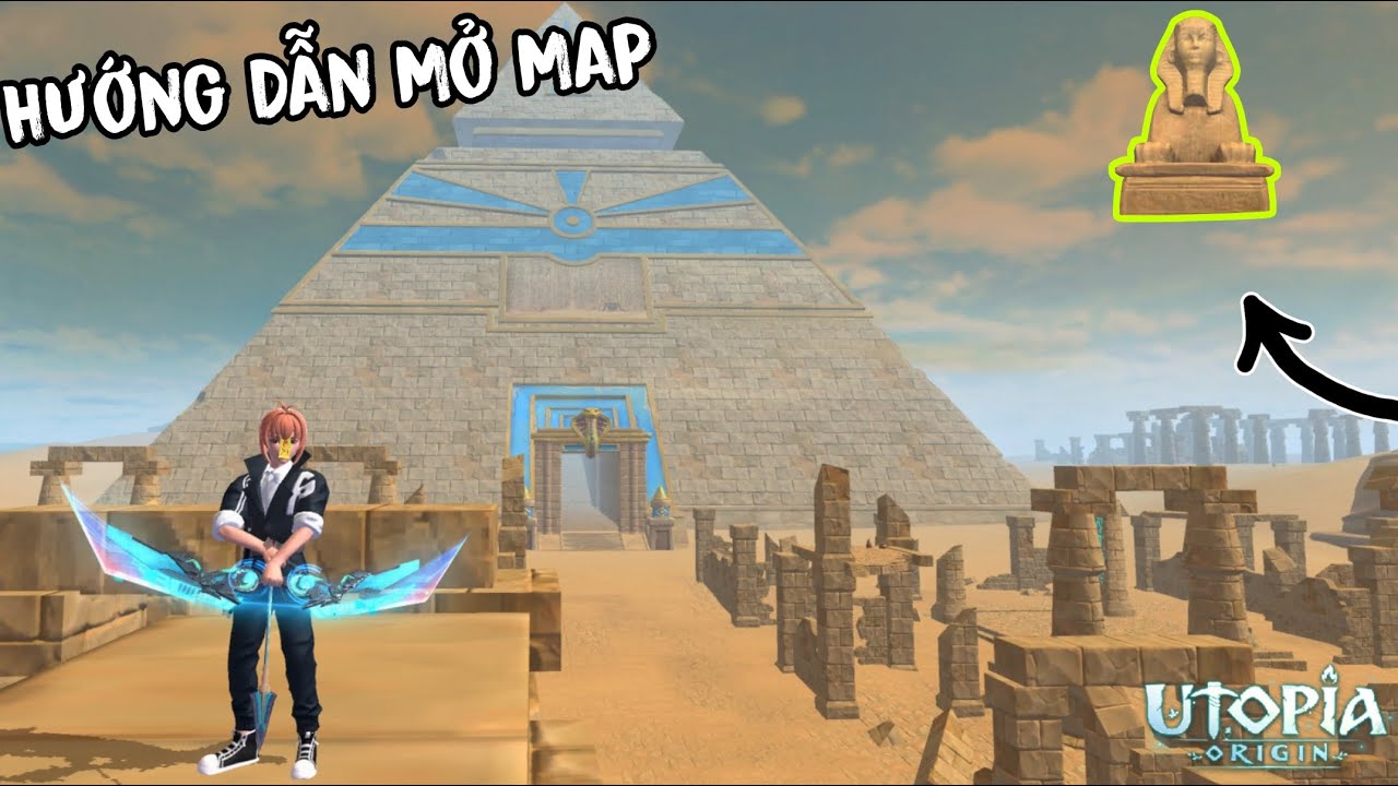 UTOPIA ORIGIN MOBILE | Hướng Dẫn Cách Mở Map Bị Ẩn Sa Mạc Ai Cập Kim Tử Tháp | How To UnLock New Map