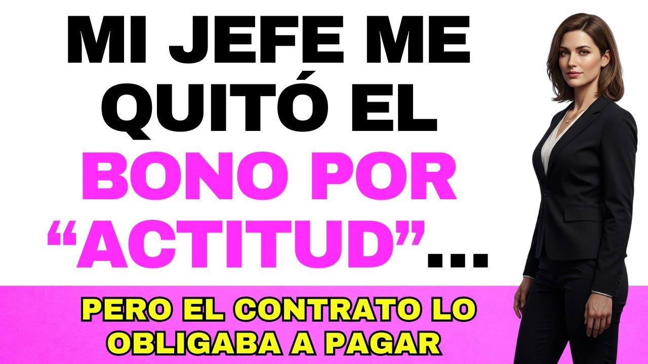 Mi jefe me quitó el bono por “actitud”… pero olvidó que el contrato tenía una cláusula