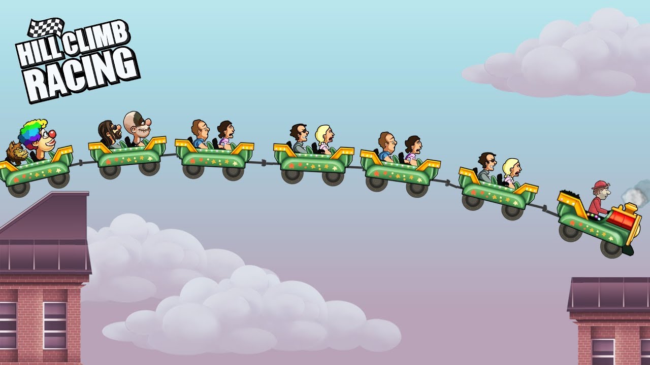 Hill Climb Racing - Kiddie Express on ROOFTOPS | GamePlay