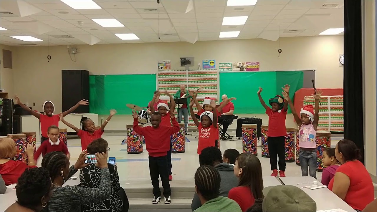 Santa Claus is Coming to Town performed by the Frederick Douglass First Grade musicians.