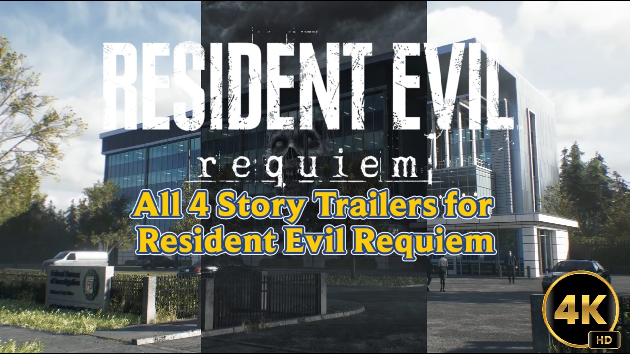 Resident Evil Requiem &ndash; All 4 Story Trailers in 4K 🧟 #residentevilrequiem