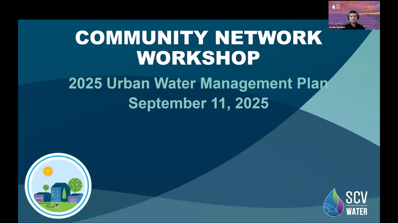 UWMP - Community Workshop #1 - Sept 11, 2025