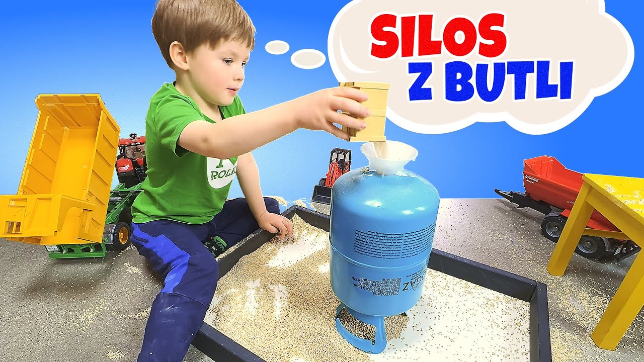 🌽 Budujemy silos ze starej butli! 🚜 Niko i Tata zamieniają dom w farmę 🌾