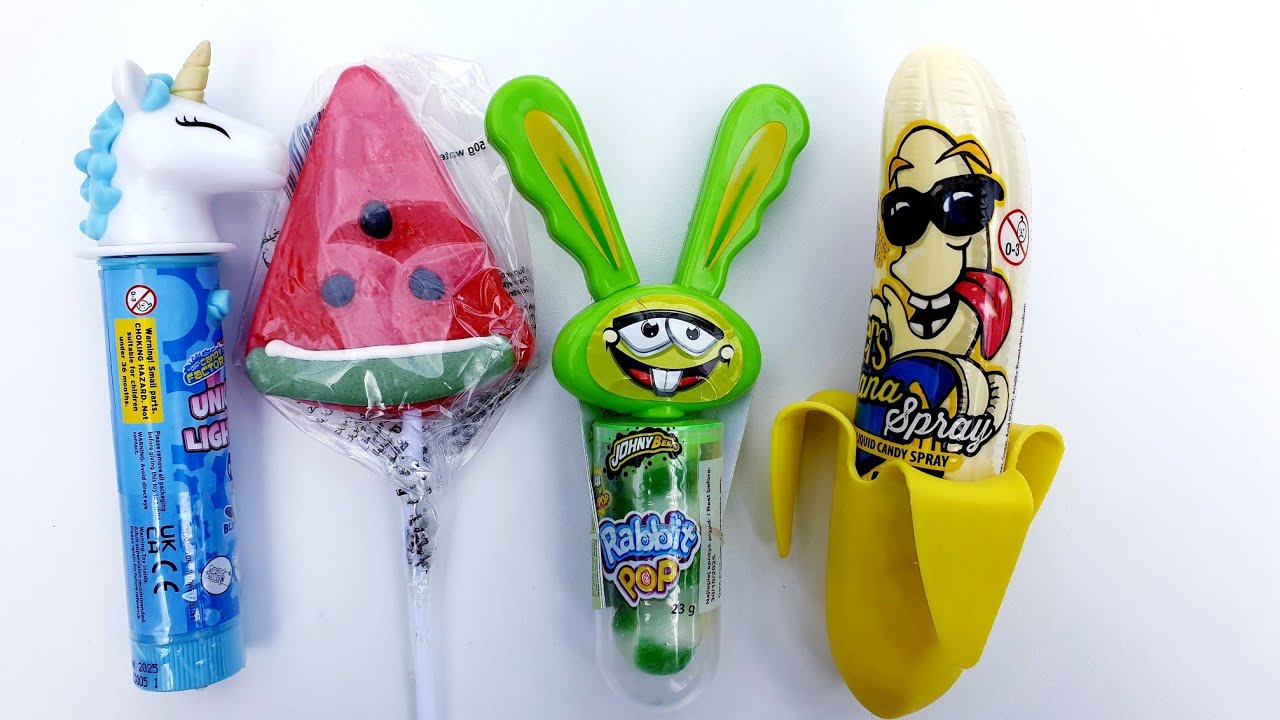 UNIQUE CANDY LOLLIPOPS! 🍉🍌🦄