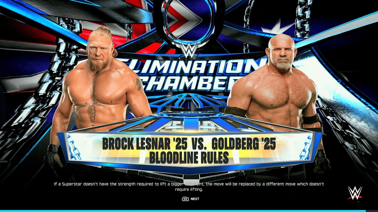 WWE 2K25 - Brock Lesnar vs. Goldberg - High Stakes Drama