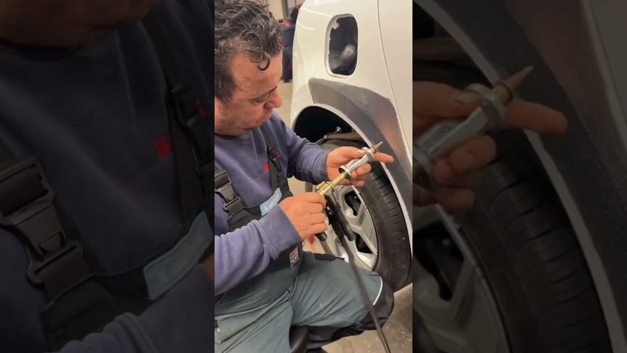 How to Repair a Dented Car Body Without Using Too Much Filler #mechanic  #mechaniclife  #automotive