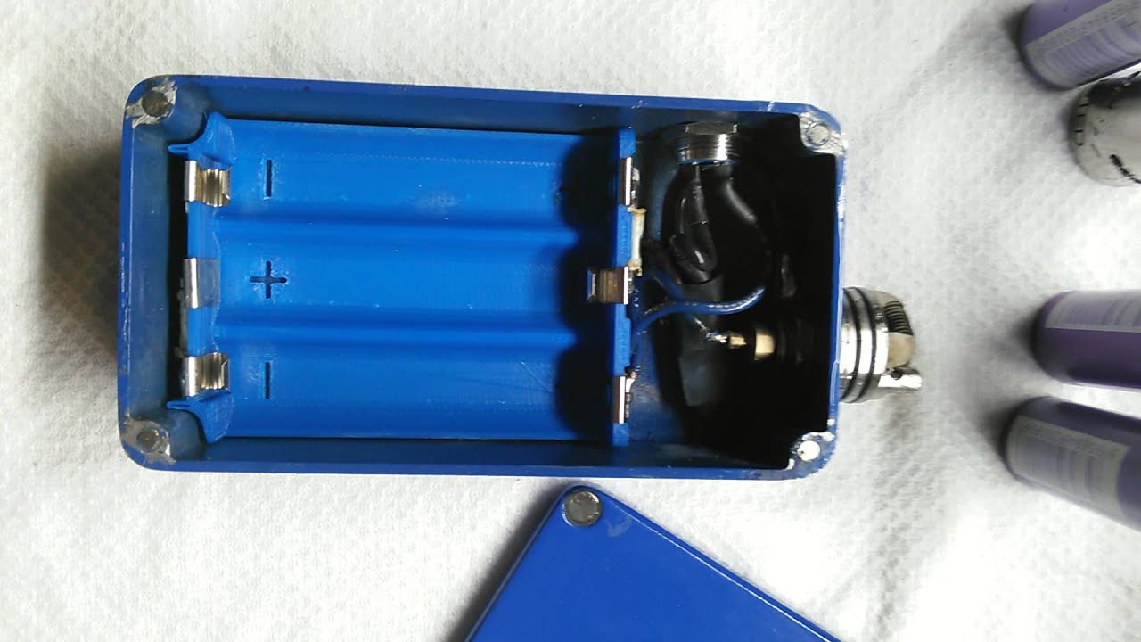 Triple 18650 series hand made box mod
