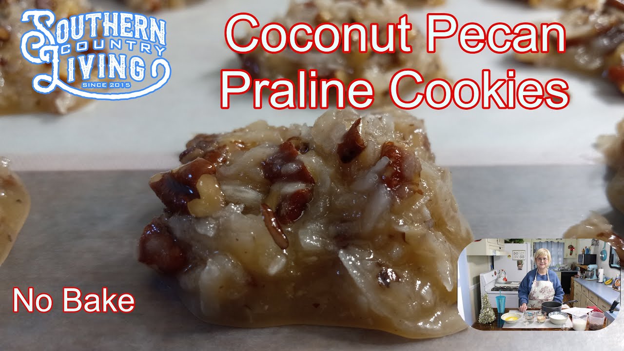 Coconut Pecan Praline Cookies