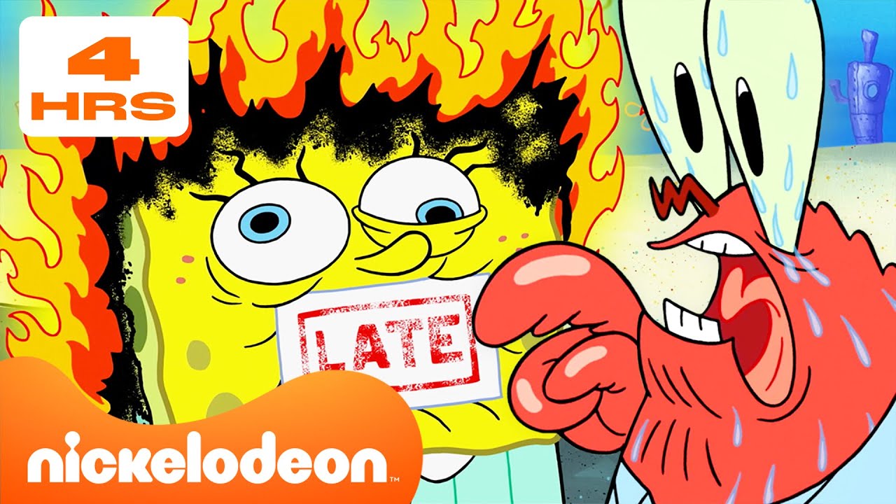 SpongeBob | 4 STUNDEN SpongeBob 🧽 | Nickelodeon Deutschland