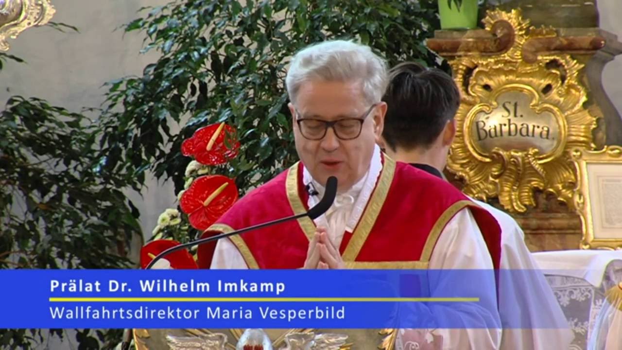 Pilgeramt Pfingstmontag mit H. H. Prälat Dr. Wilhelm Imkamp, Maria Vesperbild