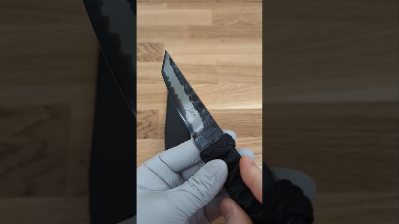 San Mai Kwaiken with Black Cord Wrap by Ben Seward