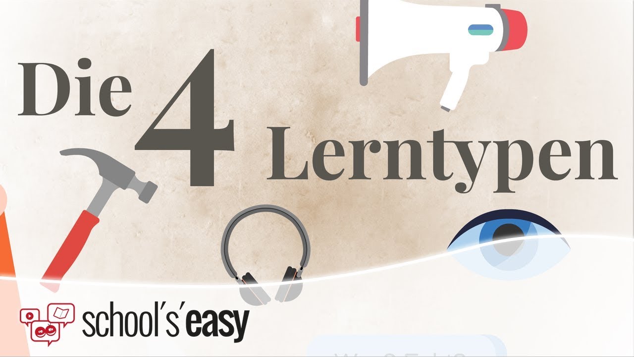 Die 4 Lerntypen - H&ouml;ren, sehen, sprechen und machen