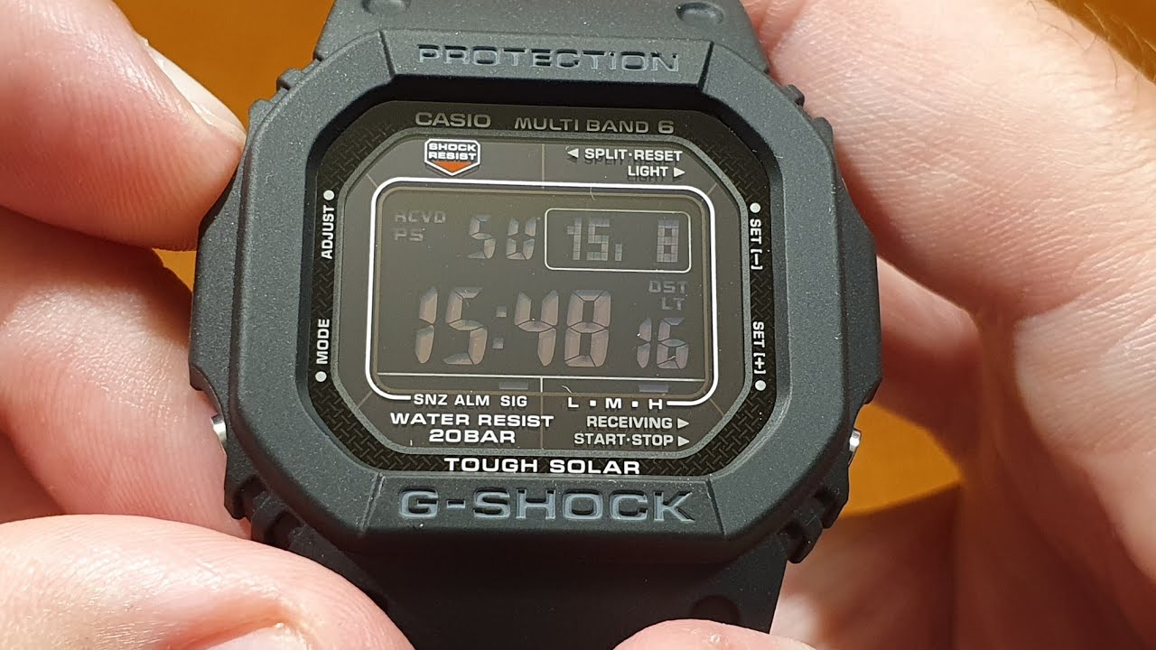 Casio G-Shock GW-M5610U-1BER - om&oacute;wienie funkcji, ustawienia i tryb diagnostyczny [PL]
