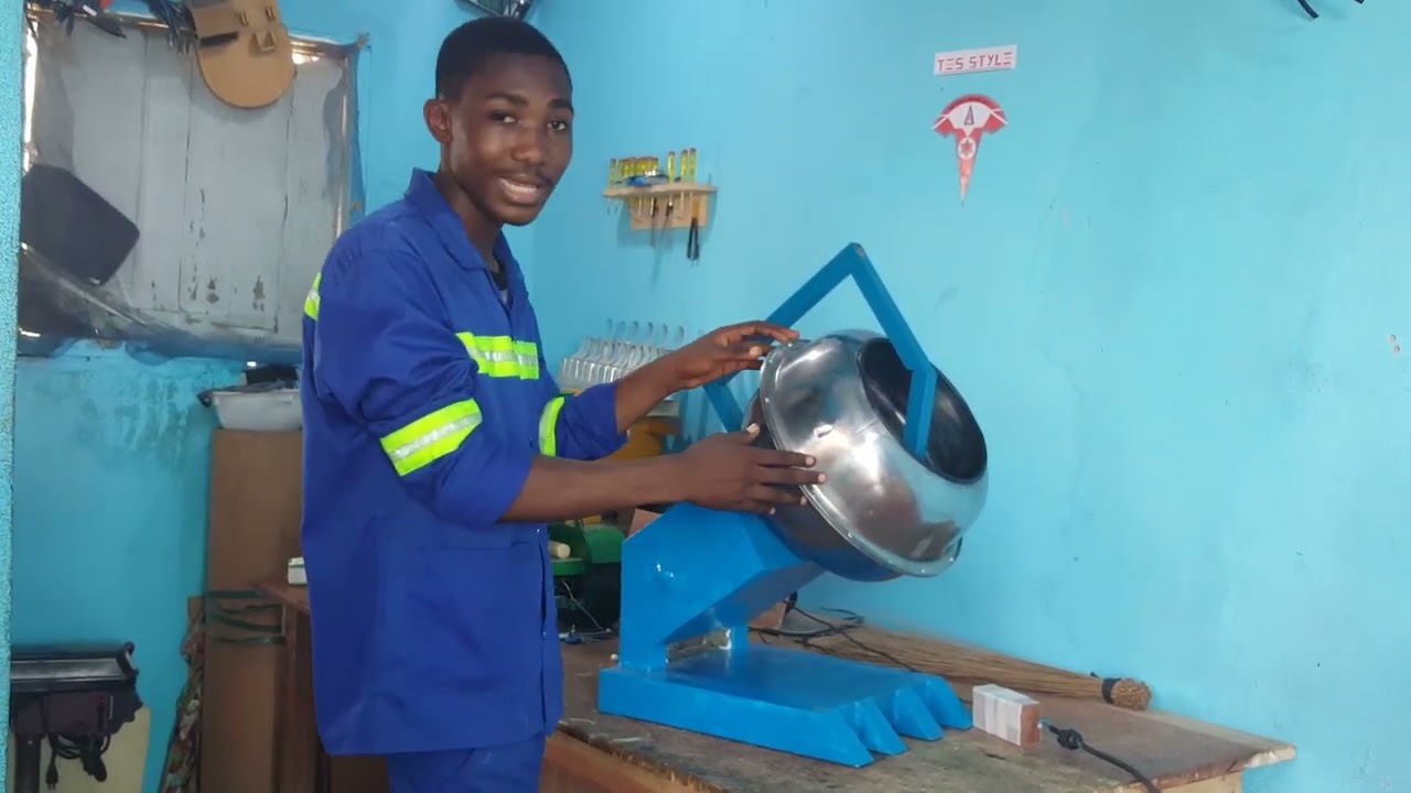 peanut coating machine made in Cameroon/ by Awa bless chi 😍