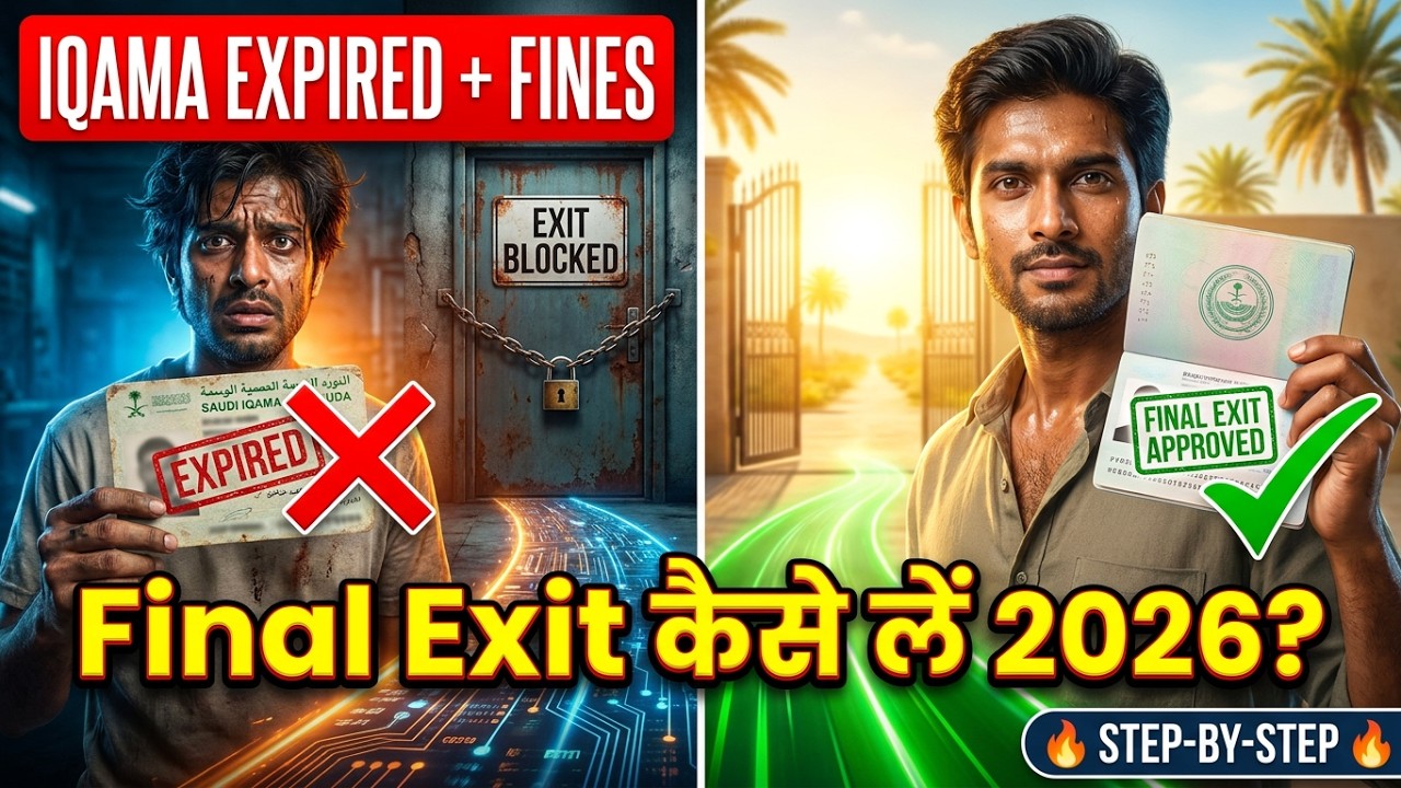 How to Get Final Exit Visa in Saudi Arabia with Expired Iqama or Fines 2026