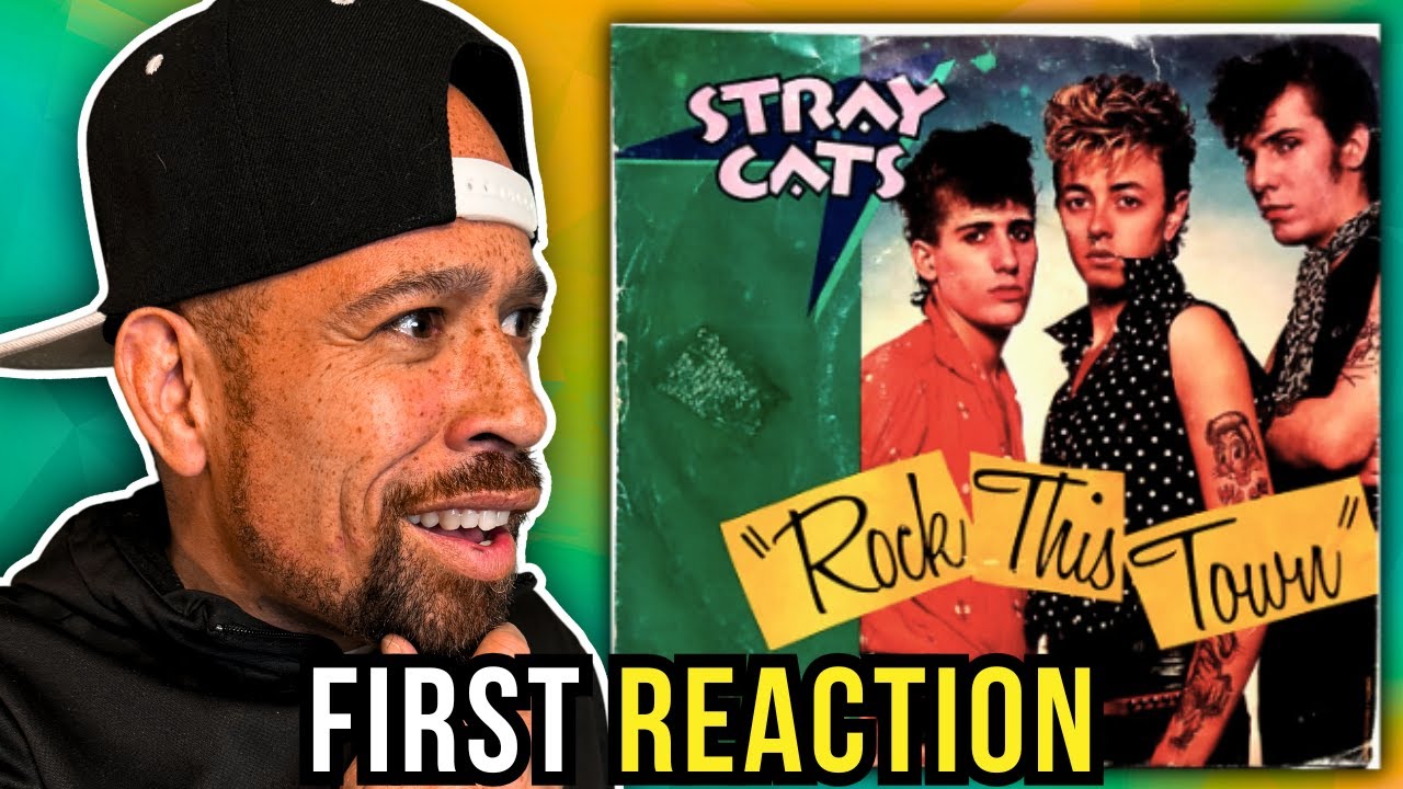 Rapper FIRST time REACTION to Stray Cats - Rock This Town!! This was in the 80's, wtf....