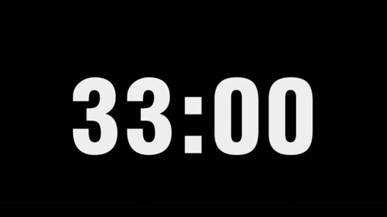 33 Minute Timer Countdown | 