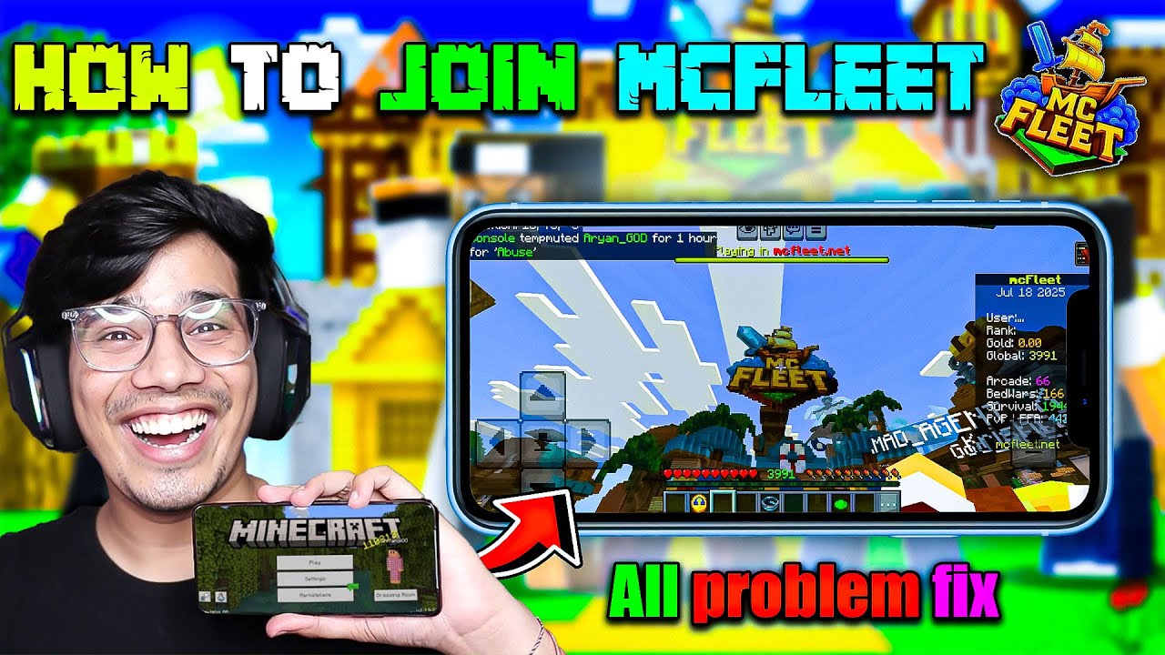 How to Join MCFleet Server in Minecraft PE  Mobile | All Problem Fix  @GamerFleet