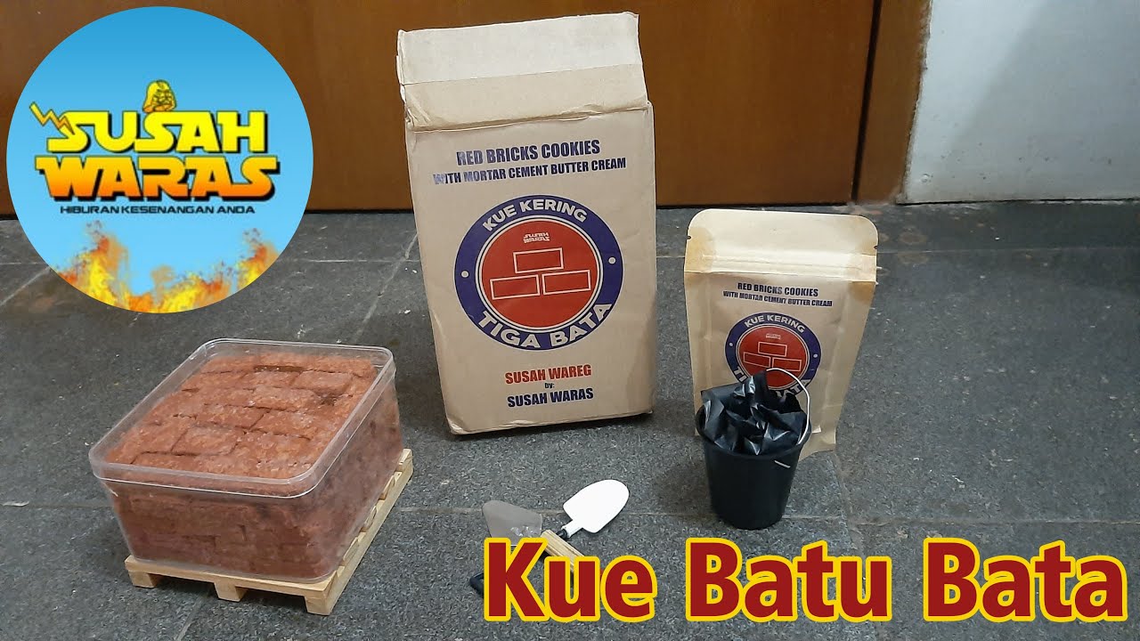 Unboxing dan Review Kue Batu Bata By Susah Waras