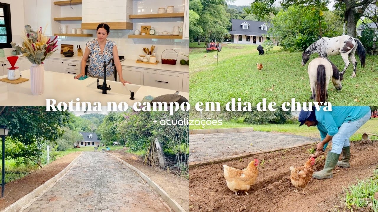ROTINA NO CAMPO EM DIA DE CHUVA + ATUALIZAÇÕES