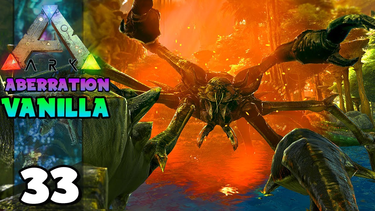 VINGANÇA CONTRA O KARKINOS ALPHA!!! ARK: ABERRATION (VANILLA) 33
