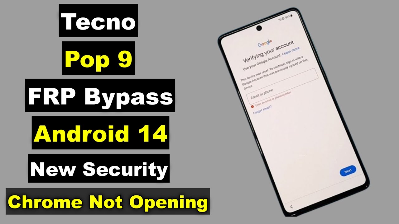 Tecno Pop 9 FRP Bypass Android 14 Without PC | Tecno Pop 9 FRP Unlock New Security | Share Not Open