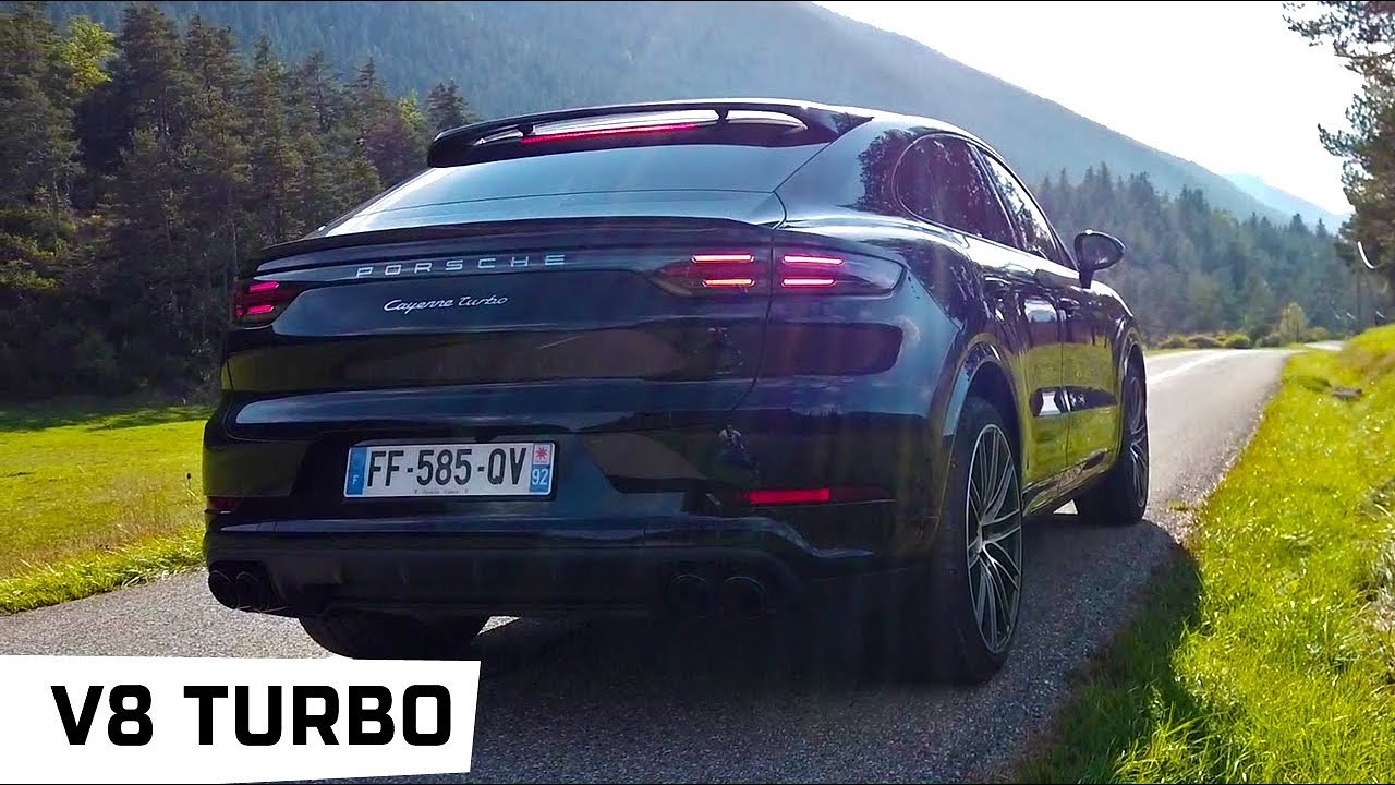 Acceleration  Porsche Cayenne Coupe Turbo sound V8 - Good sound exhaust ?