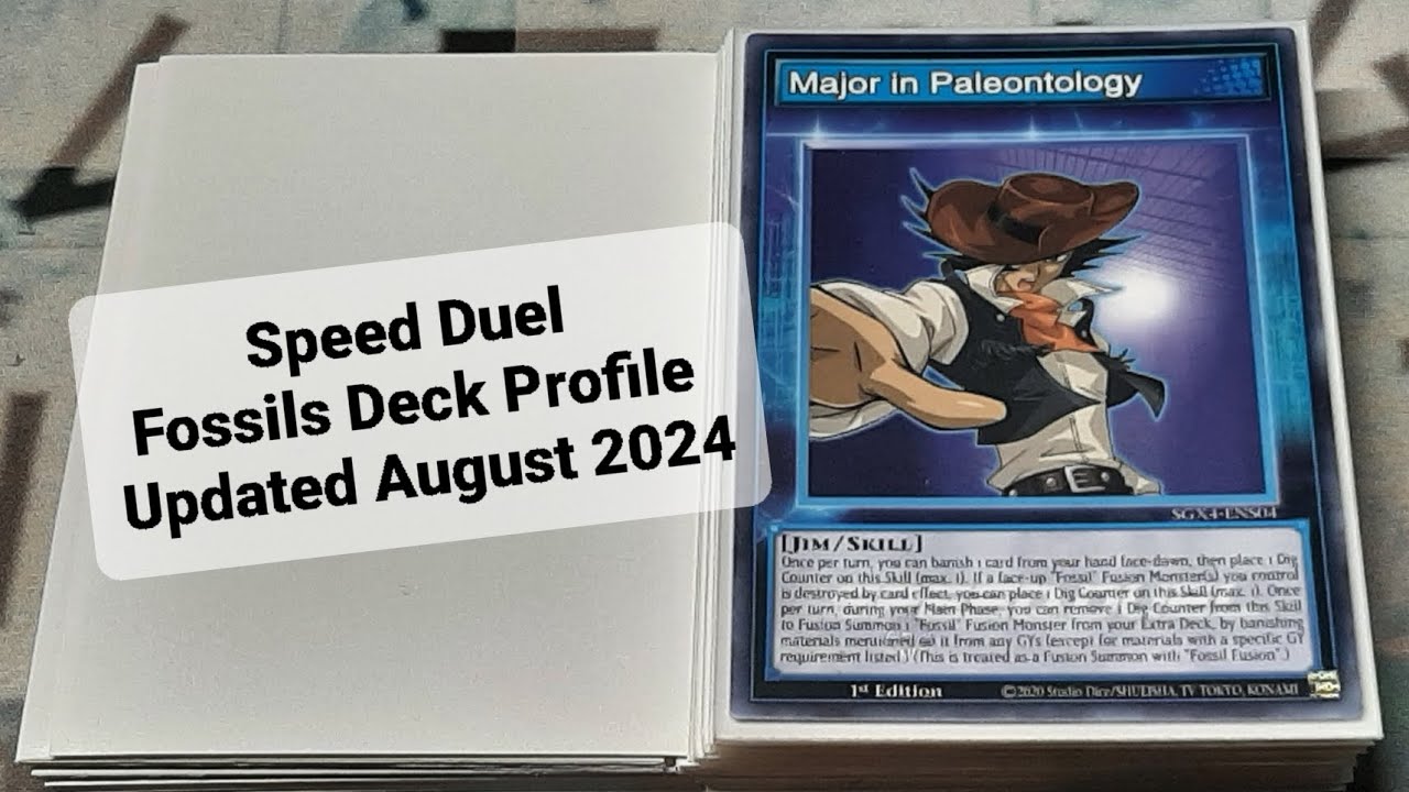 Speed Duel Fossil Deck Profile Updated August 2024