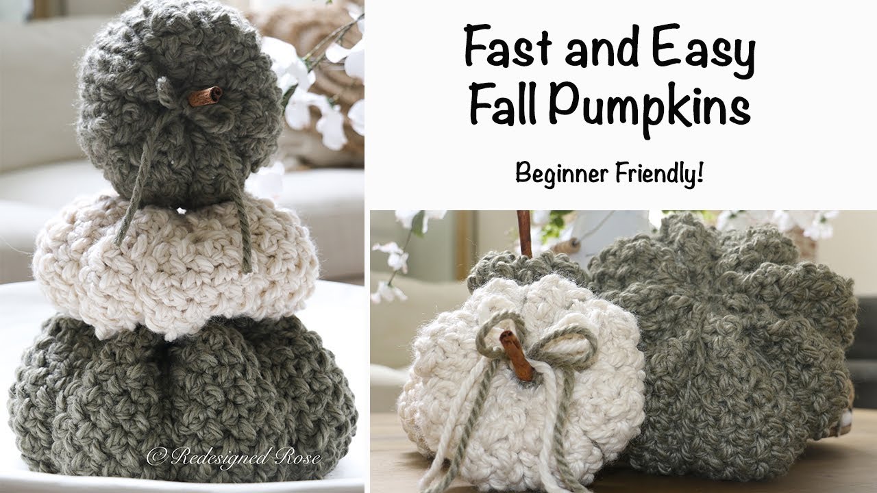 Crochet Pumpkin Tutorial! Fast and Easy!