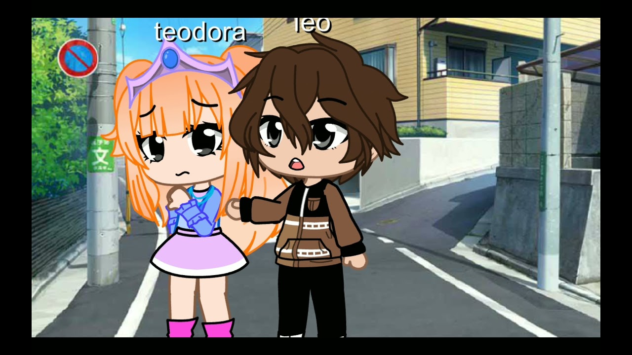 el casi beso de leo y teodora [modo gacha club] ✨leodora ✨