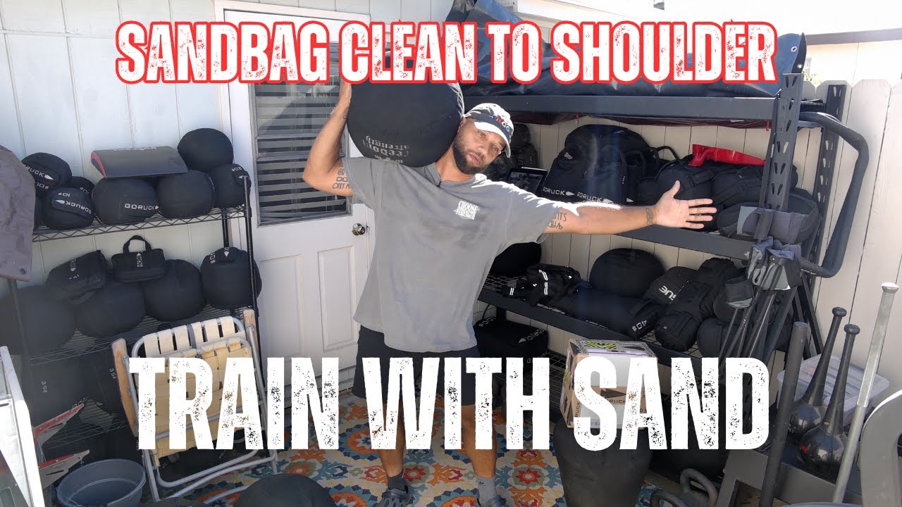 Sandbag Clean to Shoulder Drill – Build Strength & Endurance | Train With Sand