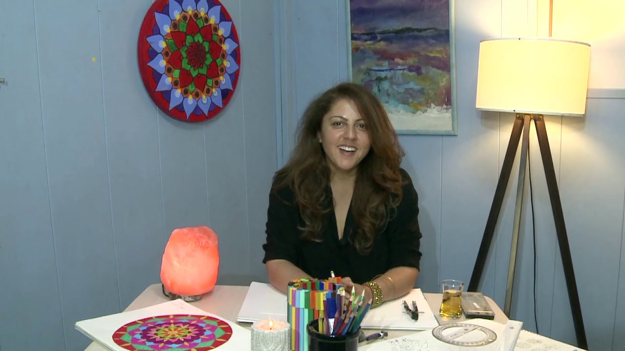 Mandala Meditasyon Terapi Çizim Tekniği by Banu Yılmaz